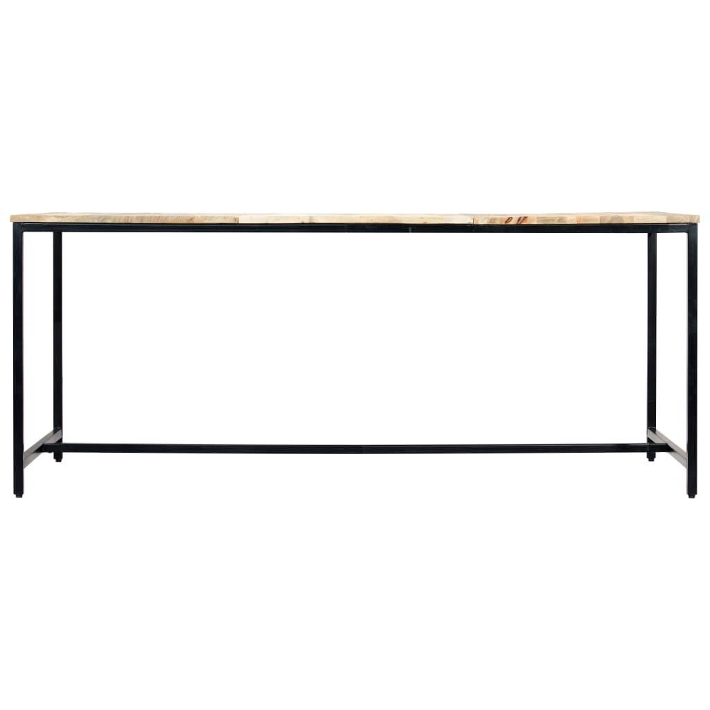 Spisebord 180x90x75 cm massivt ru mangotræ