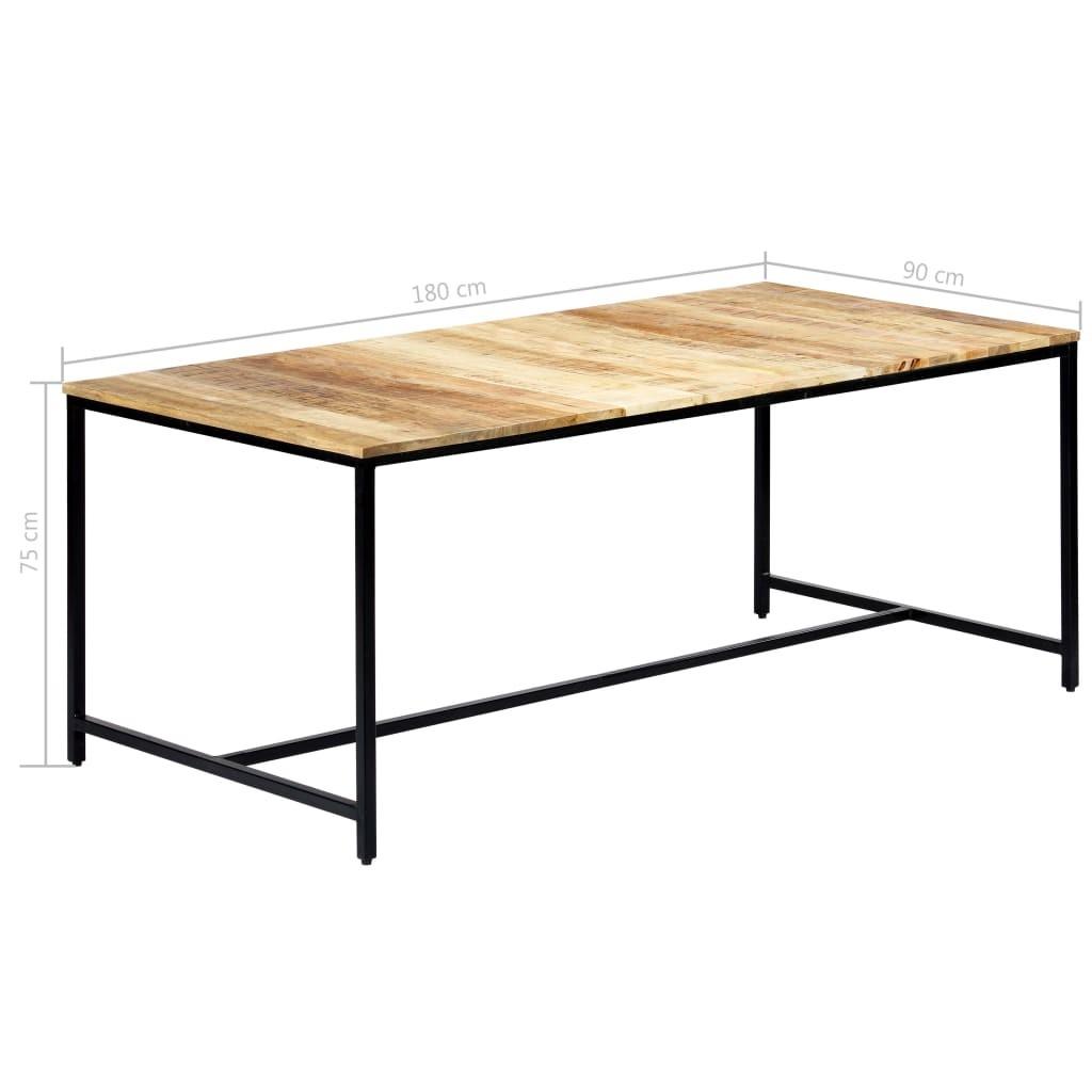 Spisebord 180x90x75 cm massivt ru mangotræ