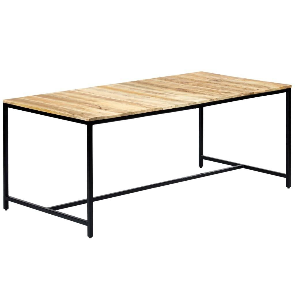 Spisebord 180x90x75 cm massivt ru mangotræ