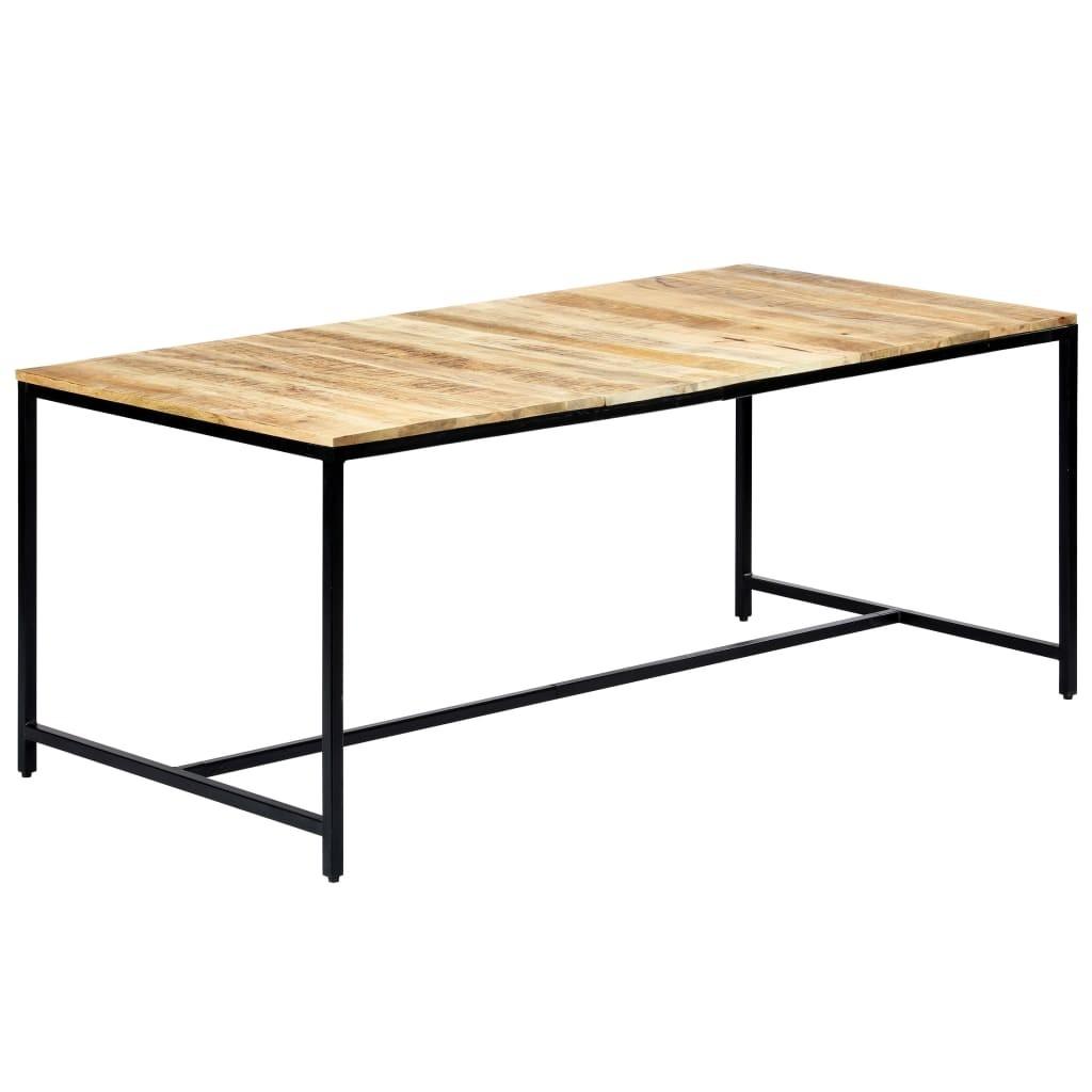 Spisebord 180x90x75 cm massivt ru mangotræ