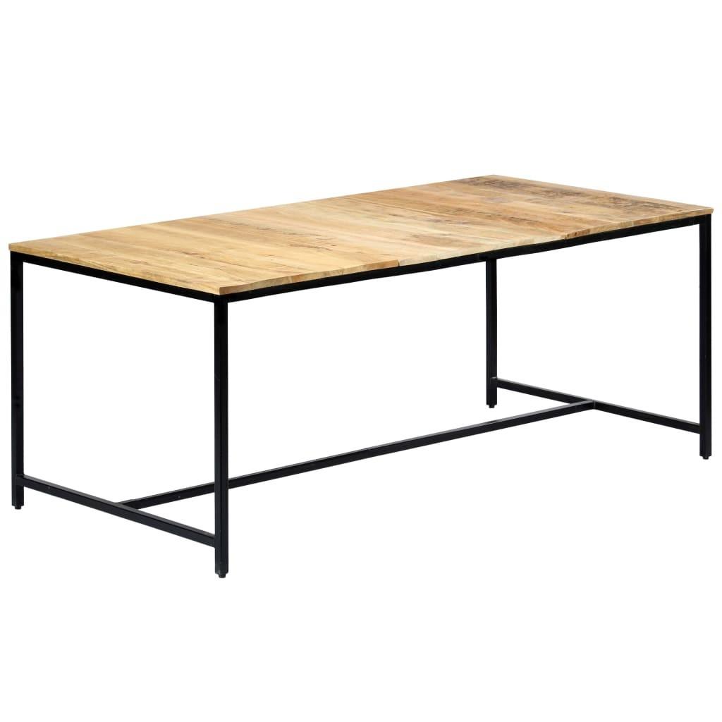 Spisebord 180x90x75 cm massivt ru mangotræ