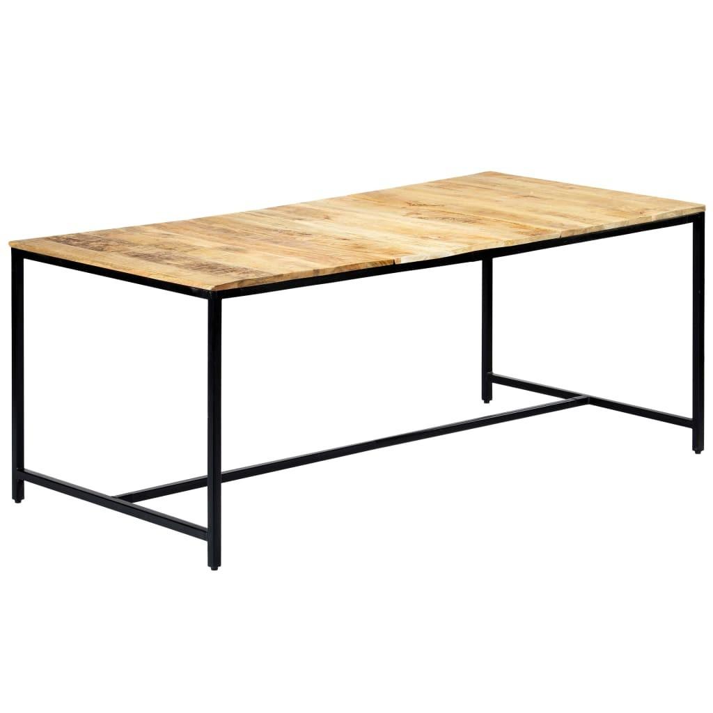 Spisebord 180x90x75 cm massivt ru mangotræ