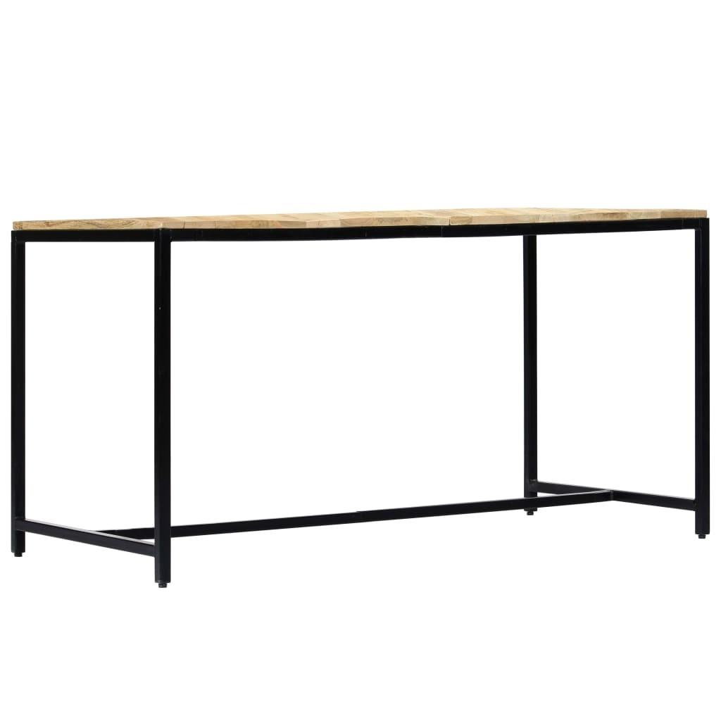 Spisebord 140x70x75 cm massivt ru mangotræ