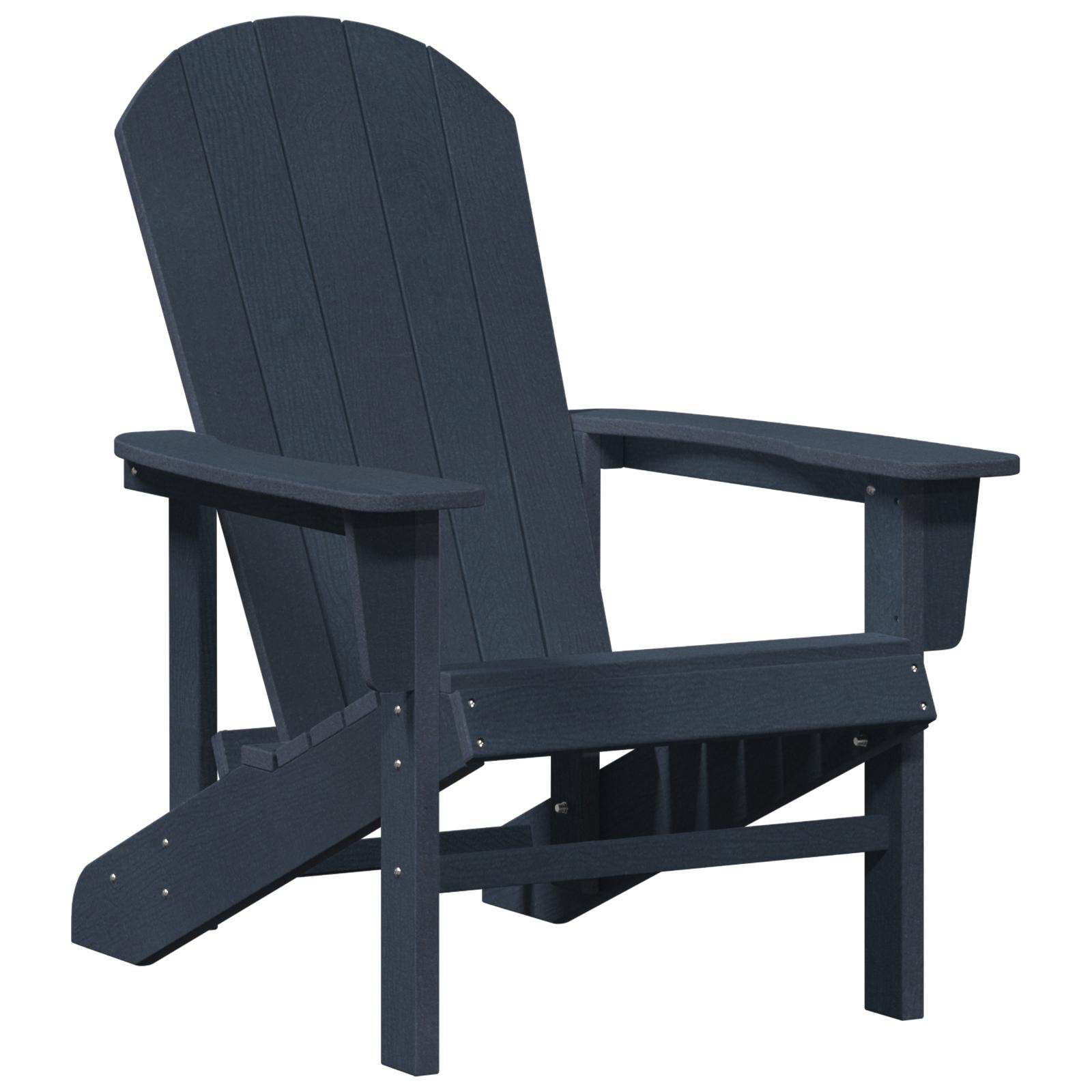 Adirondack stol Marineblå 74x82x91 cm HDPE