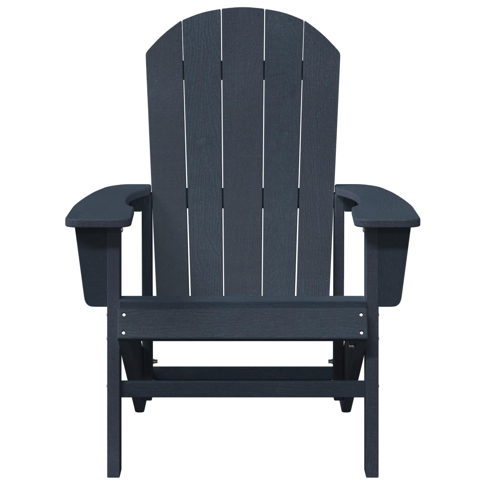 Adirondack stol Marineblå 74x82x91 cm HDPE