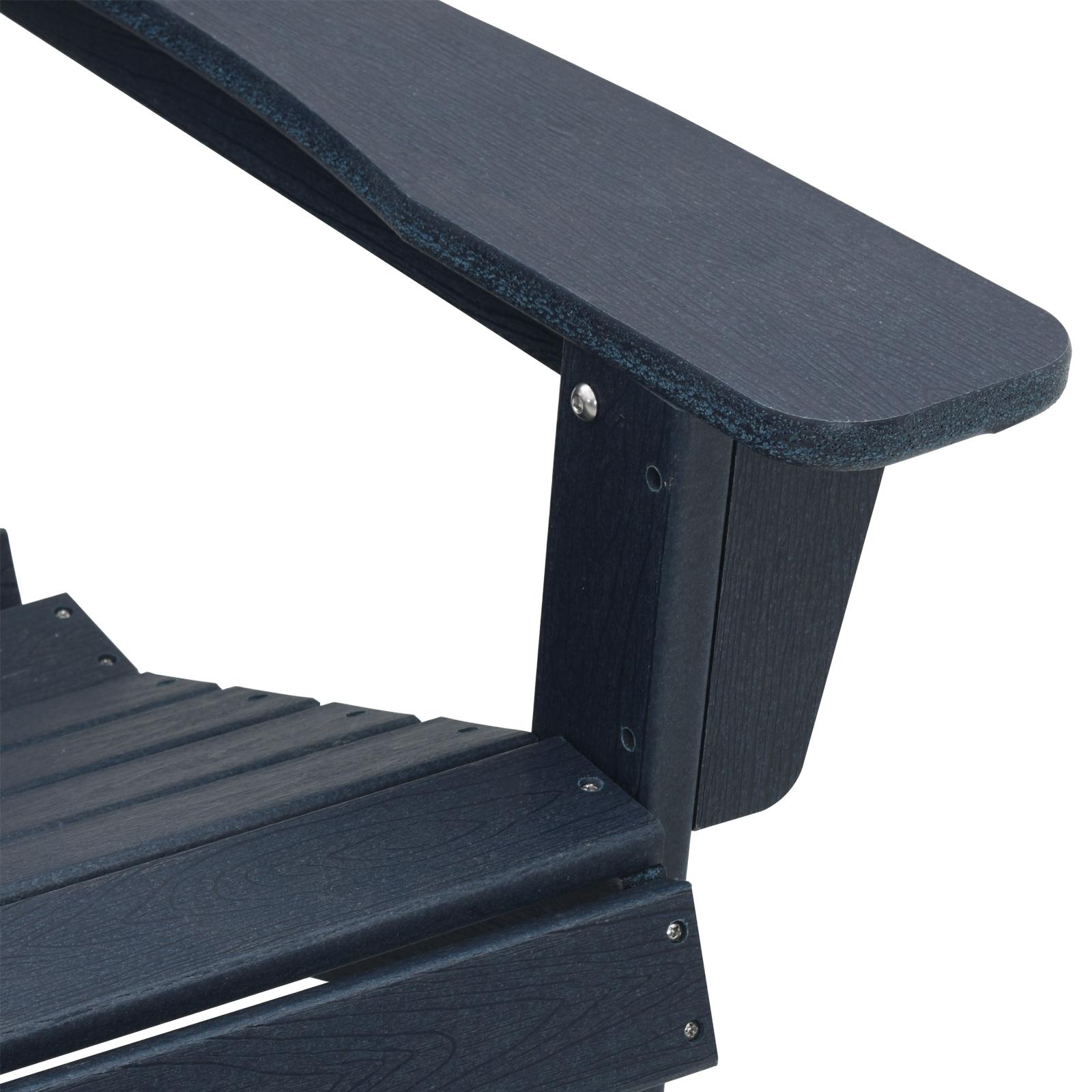 Adirondack stol Marineblå 74x82x91 cm HDPE