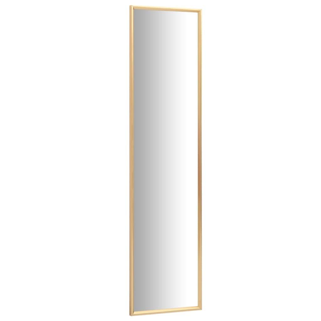 Spejl 140x40 cm guldfarvet