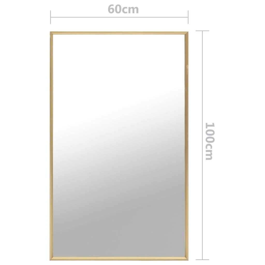 Spejl 100x60 cm guldfarvet