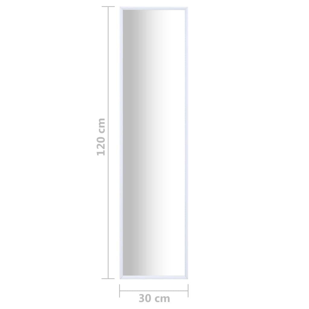 Spejl 120x30 cm hvid
