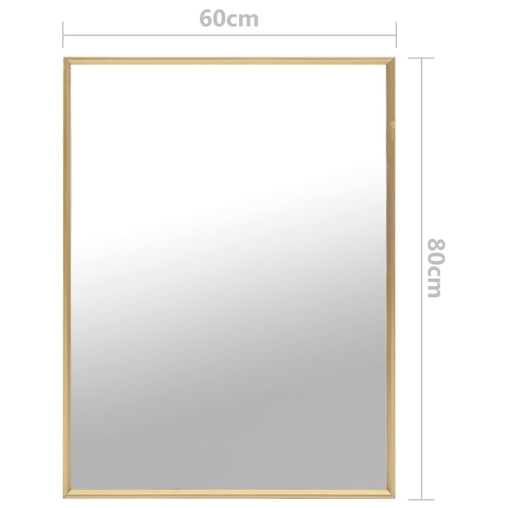 Spejl 80x60 cm guldfarvet