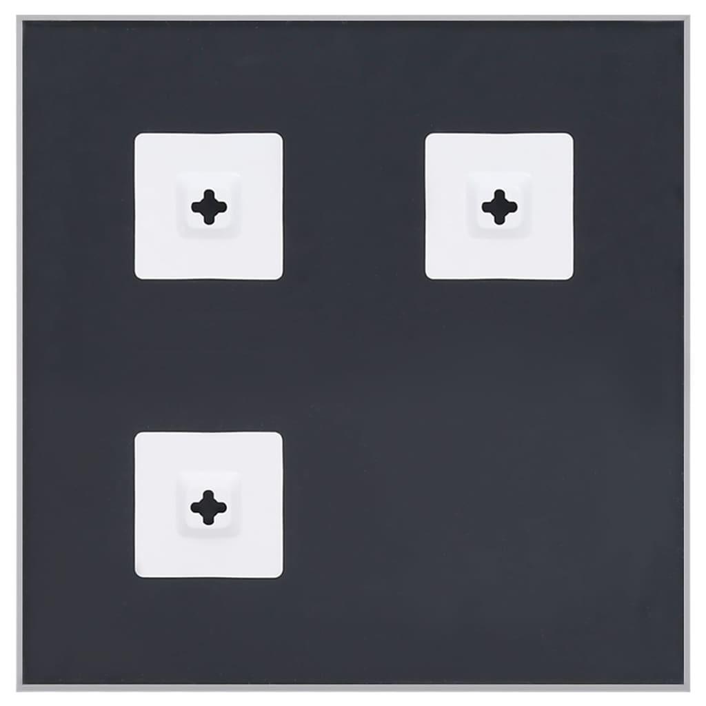 Spejl 70x70 cm sølvfarvet