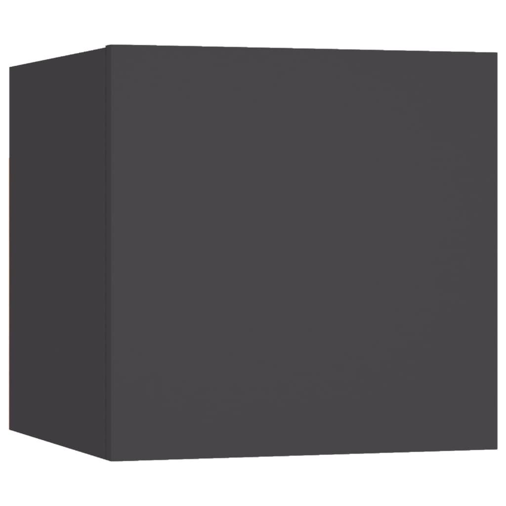 Væghængt tv-skab 30,5x30x30 cm grå