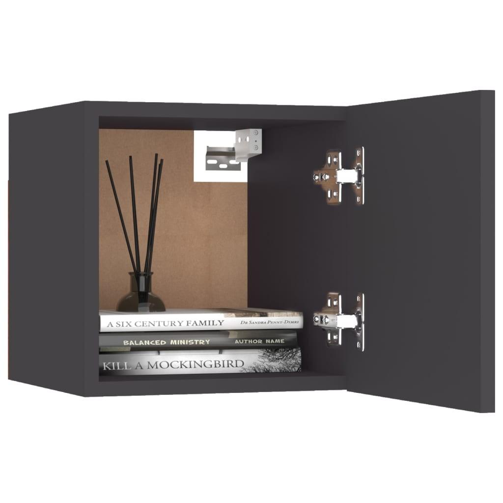 Væghængt tv-skab 30,5x30x30 cm grå