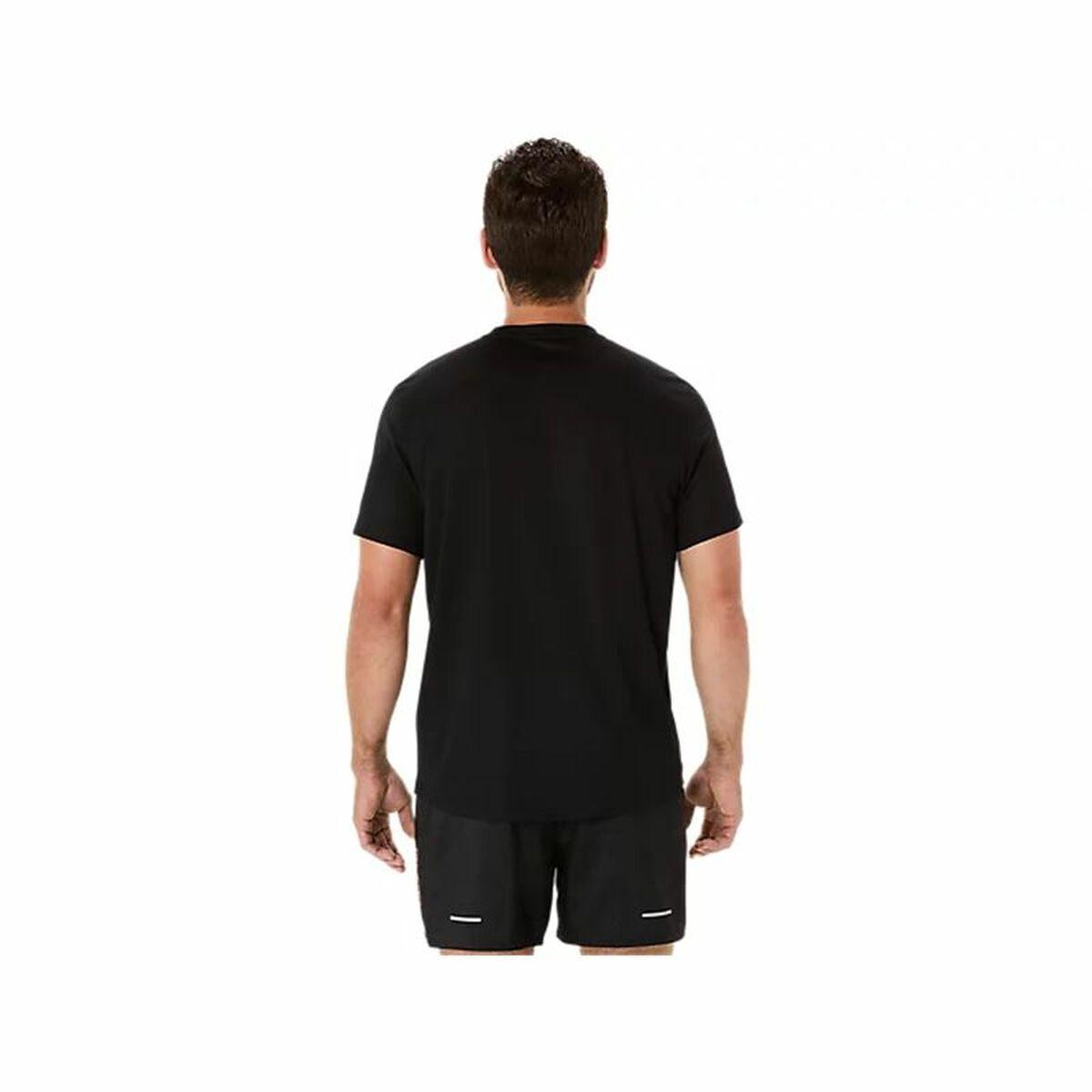 Kortærmet T-shirt til Mænd Asics Fujitrail Logo Ss Top Sort L